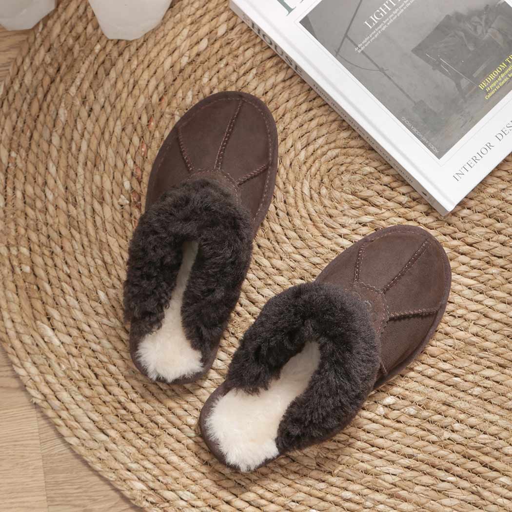 AUSTRALIAN SHEPHERD® UGG Slippers Double Face Sheepskin Wool Robert AS 2002