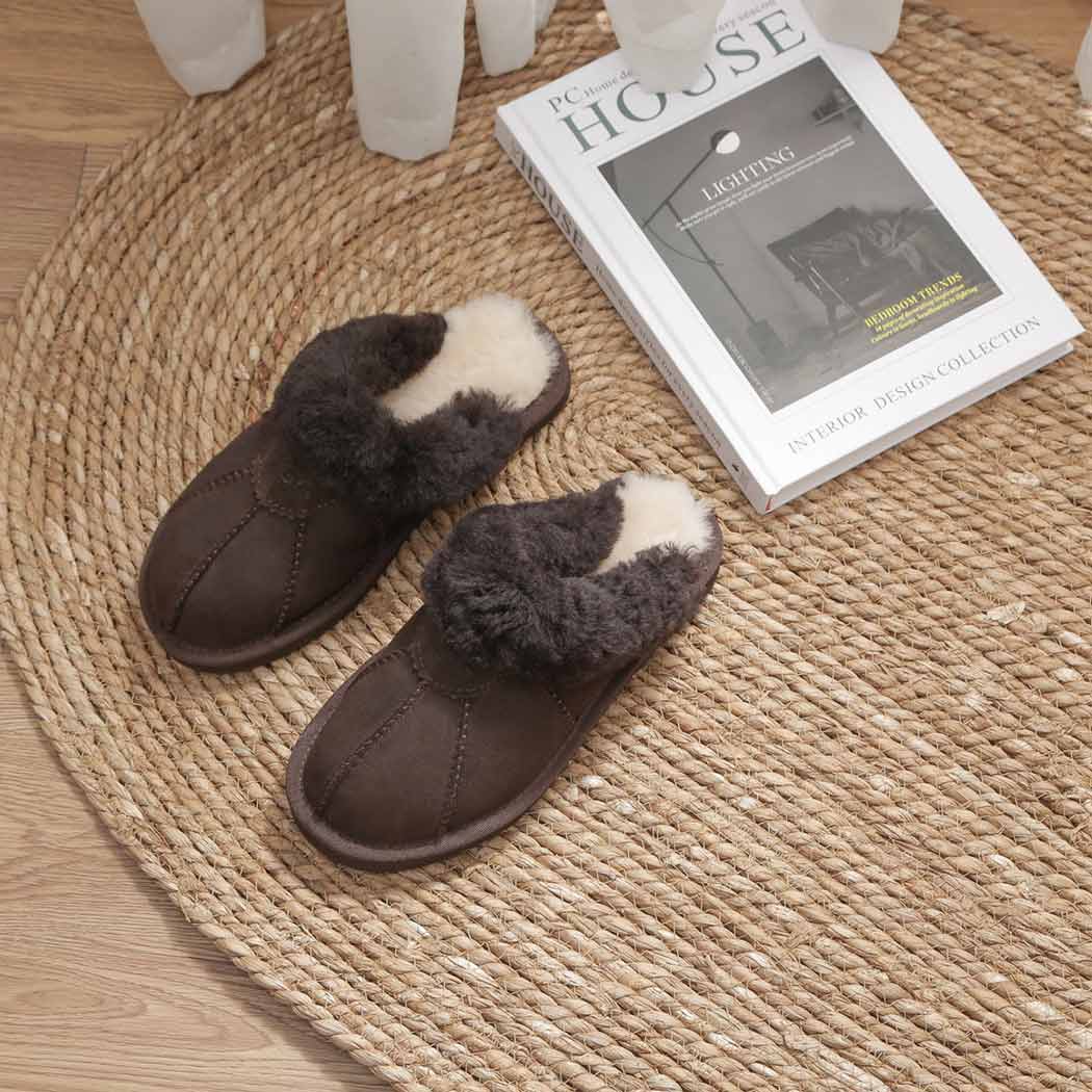 AUSTRALIAN SHEPHERD® UGG Slippers Double Face Sheepskin Wool Robert AS 2002