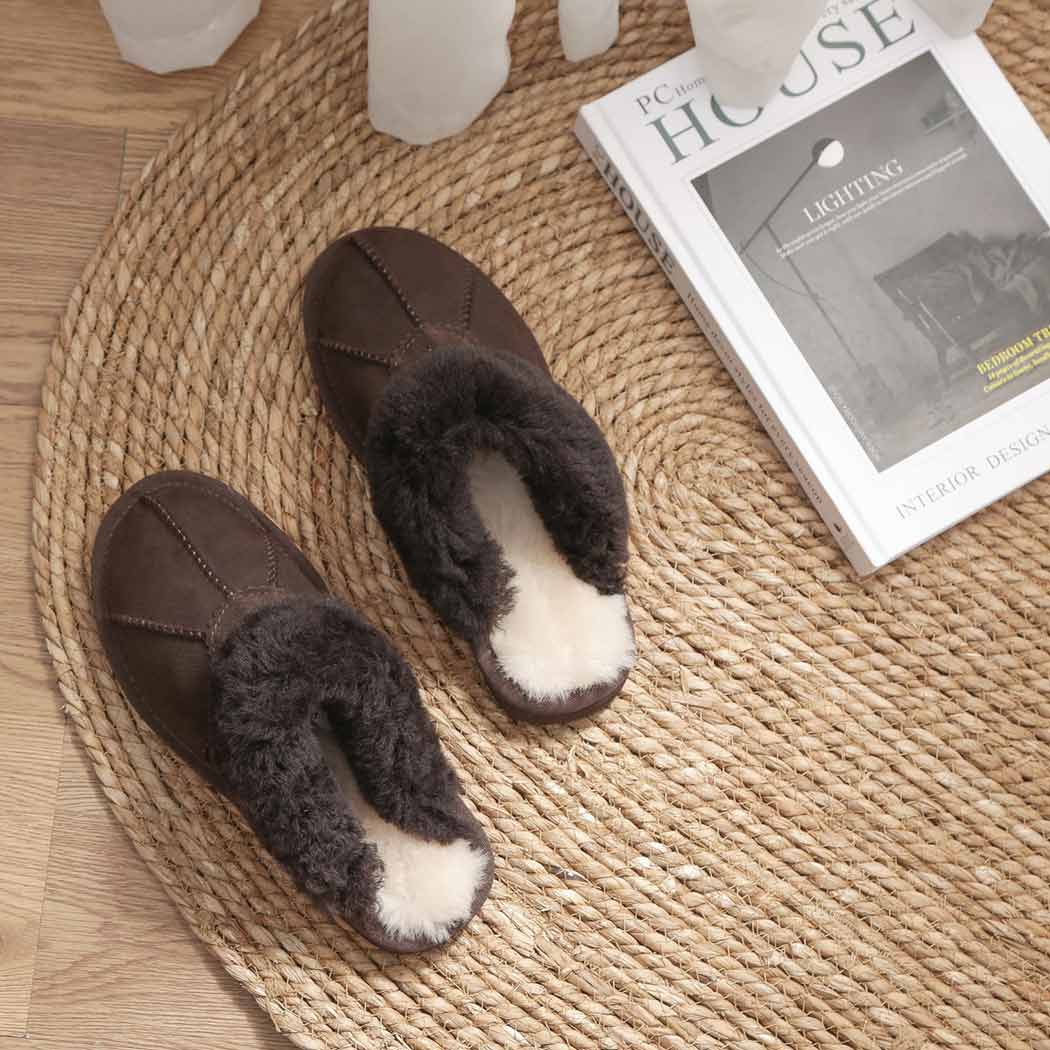 AUSTRALIAN SHEPHERD® UGG Slippers Double Face Sheepskin Wool Robert AS 2002