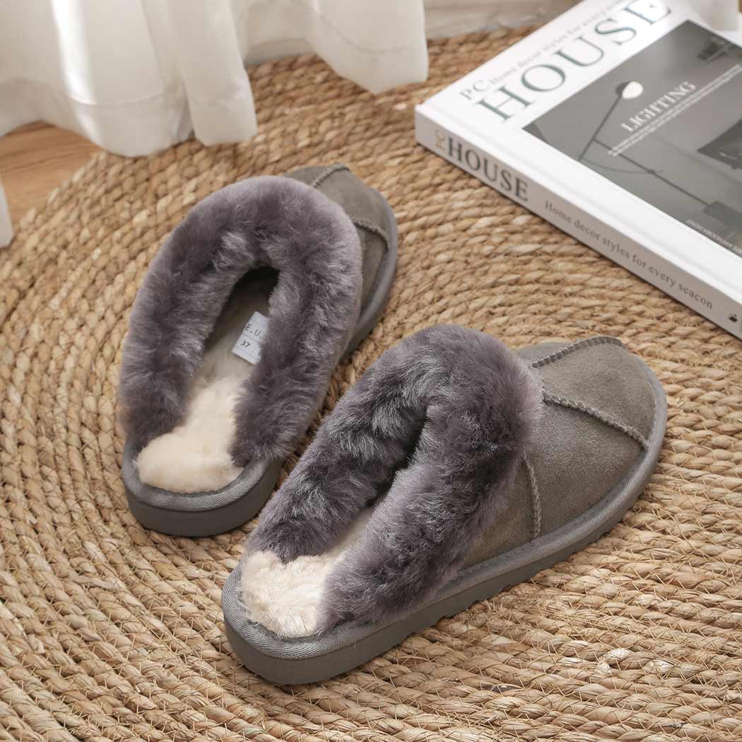 AUSTRALIAN SHEPHERD® UGG Slippers Double Face Sheepskin Wool Robert AS 2002