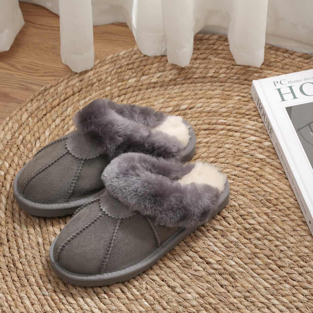 AUSTRALIAN SHEPHERD® UGG Slippers Double Face Sheepskin Wool Robert AS 2002