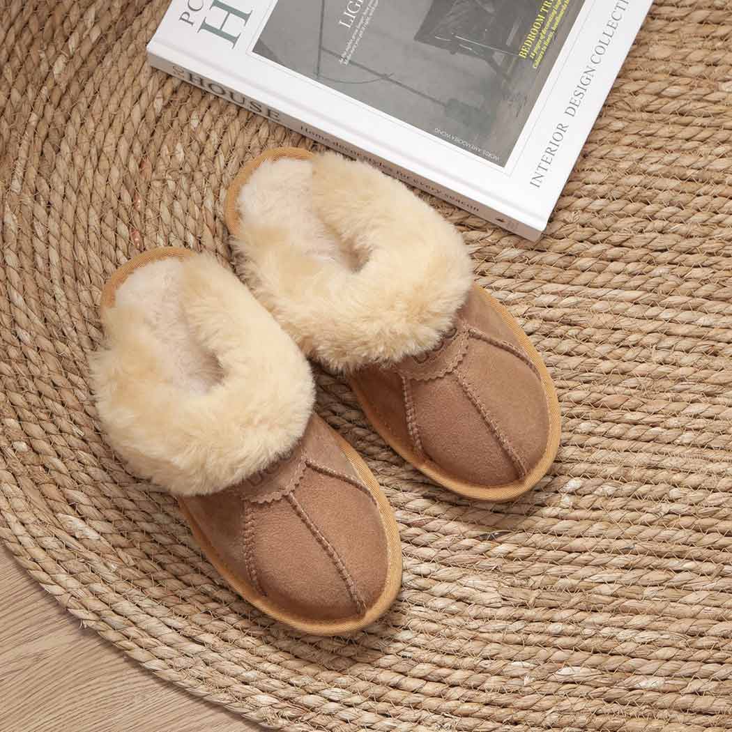 AUSTRALIAN SHEPHERD® UGG Slippers Double Face Sheepskin Wool Robert AS 2002