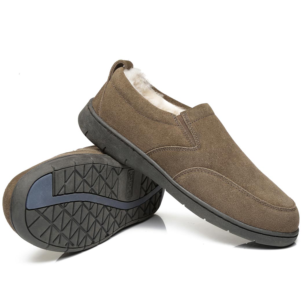 AUSTRALIAN SHEPHERD® UGG Slippers Men Sheepskin Wool Ankle Dino AS 2011