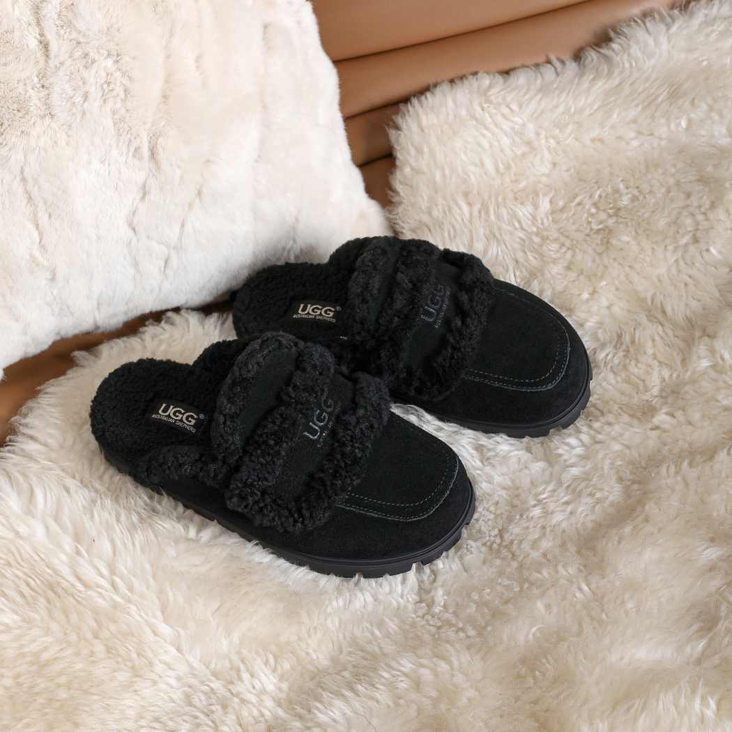 AUSTRALIAN SHEPHERD® UGG Slippers Women Sheepskin Wool Shearling Lined Remi AS 2054