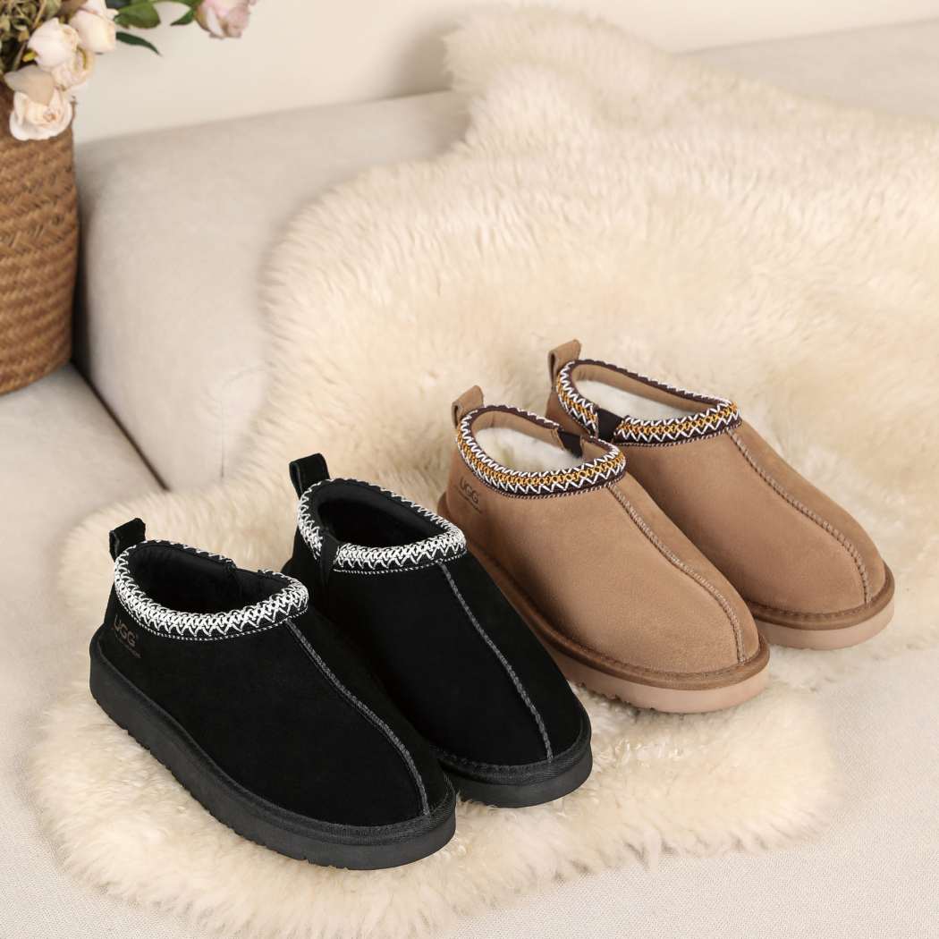 AUSTRALIAN SHEPHERD® UGG Slippers Sheepskin Wool Ankle Tazzy Valen AS 2056