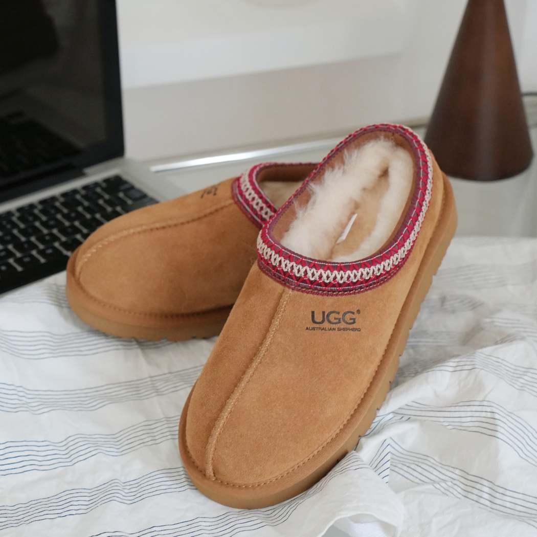 AUSTRALIAN SHEPHERD® UGG Slippers Sheepskin Wool Ankle Tazzy Hippie AS 2061