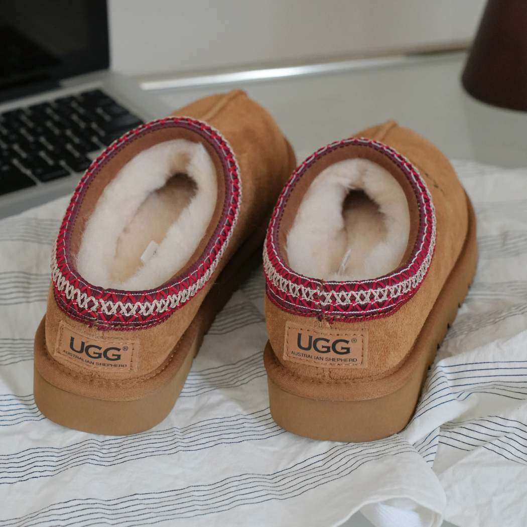 AUSTRALIAN SHEPHERD® UGG Slippers Sheepskin Wool Ankle Tazzy Hippie AS 2061