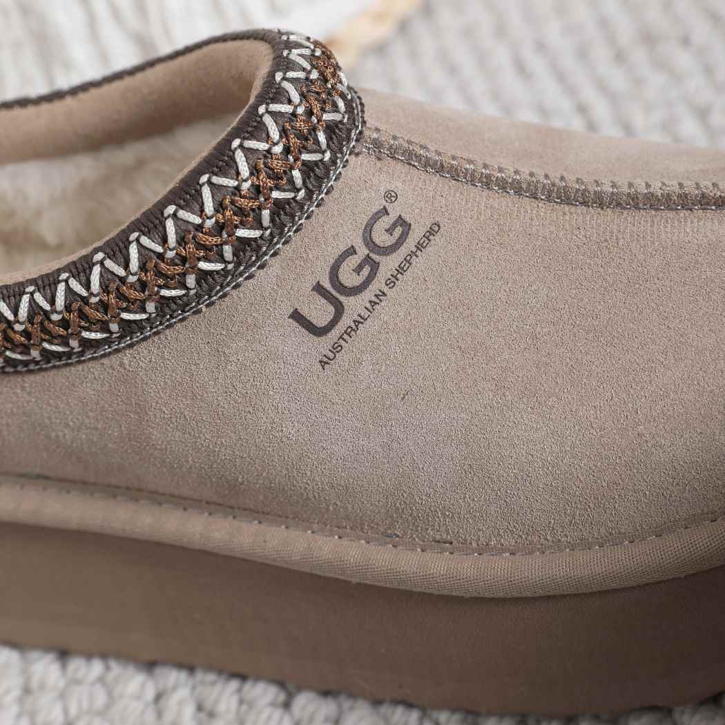 AUSTRALIAN SHEPHERD® UGG Slippers Sheepskin Wool Ankle Platform Tazzy Hippie AS 2062