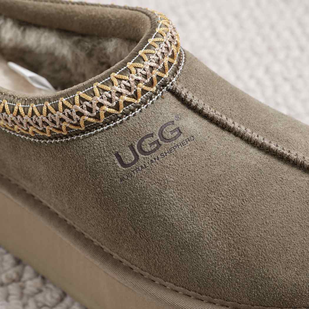AUSTRALIAN SHEPHERD® UGG Slippers Sheepskin Wool Ankle Platform Tazzy Hippie AS 2062