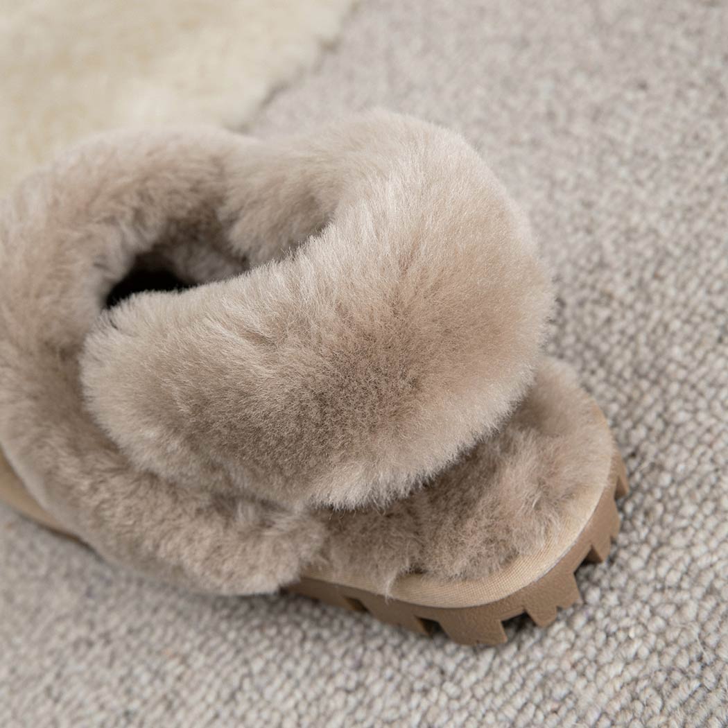 AUSTRALIAN SHEPHERD® 3-Way Style UGG Women Slippers Removable Wool Fluffy Strap Slingback Waffle AS 2076