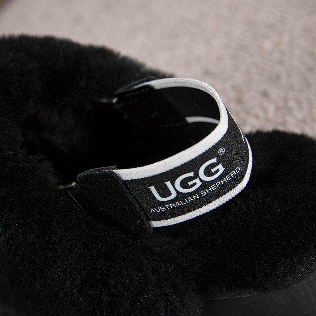 AUSTRALIAN SHEPHERD® 3-Way Style UGG Women Slippers Removable Wool Strap Slingback Platform Musa AS 2077