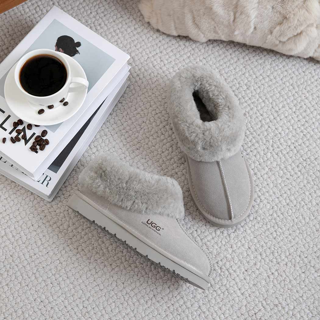 AUSTRALIAN SHEPHERD® UGG Slippers Sheepskin Wool Ankle Homey Special AS 2079
