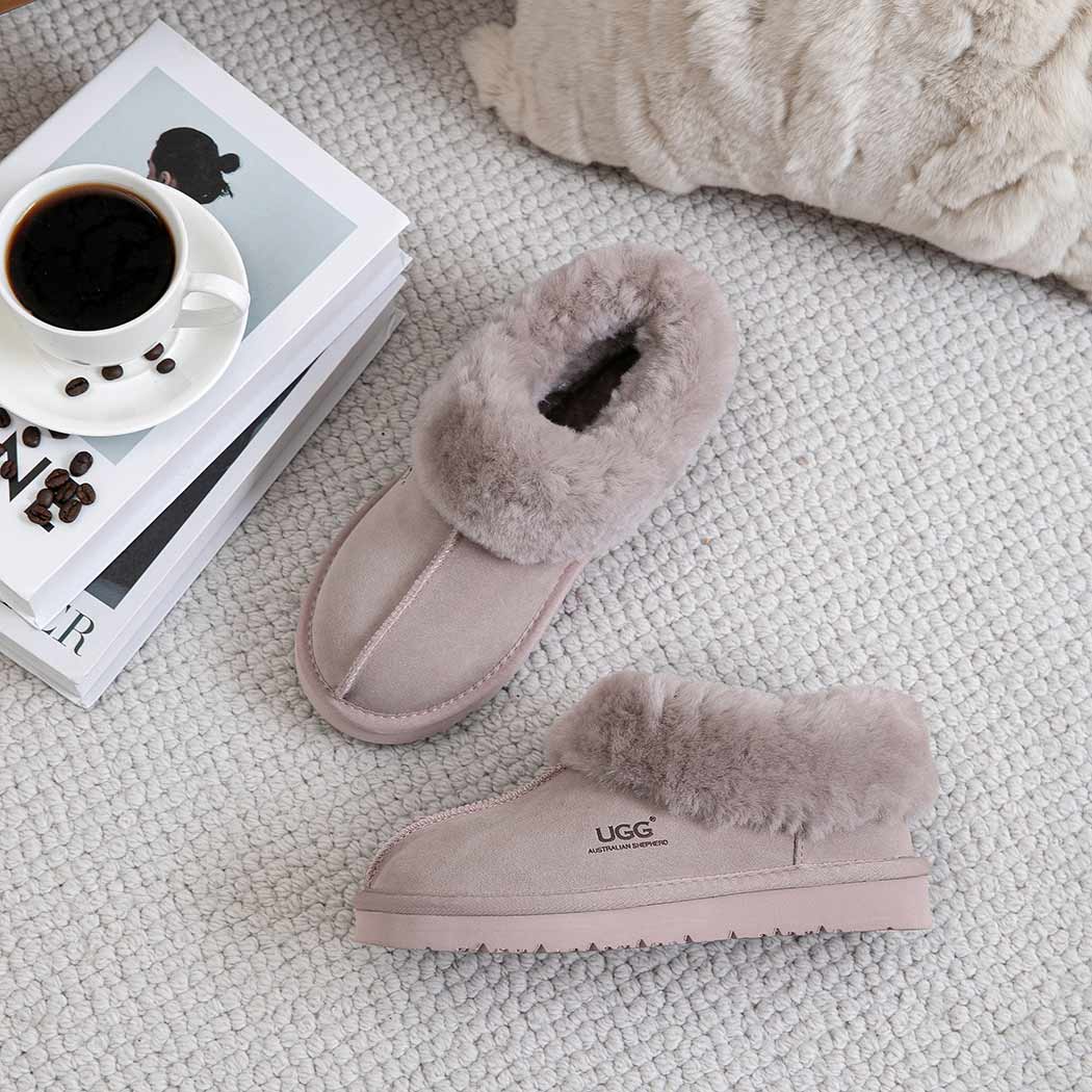 AUSTRALIAN SHEPHERD® UGG Slippers Sheepskin Wool Ankle Homey Special AS 2079