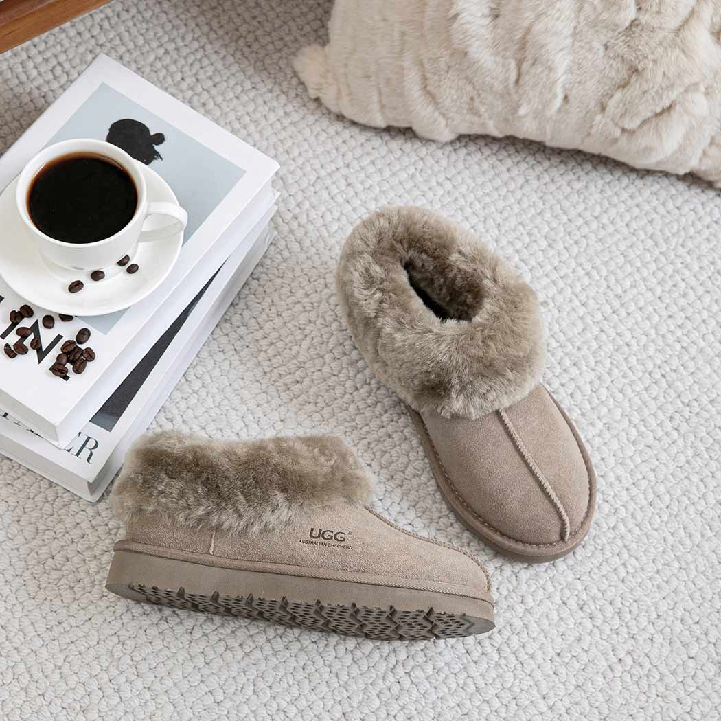 AUSTRALIAN SHEPHERD® UGG Slippers Sheepskin Wool Ankle Homey Special AS 2079