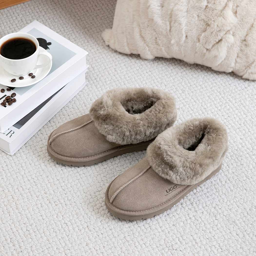 AUSTRALIAN SHEPHERD® UGG Slippers Sheepskin Wool Ankle Homey Special AS 2079