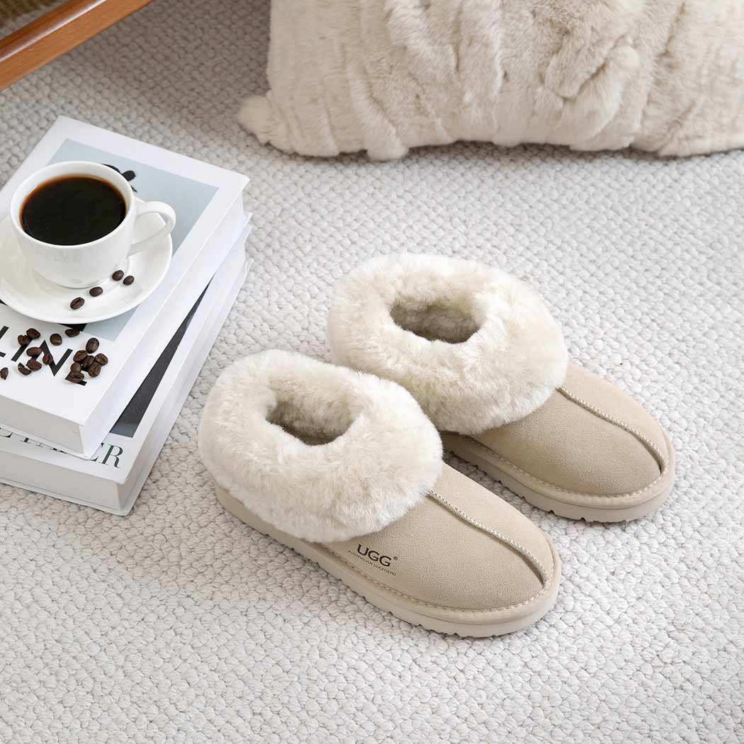 AUSTRALIAN SHEPHERD® UGG Slippers Sheepskin Wool Ankle Homey Special AS 2079