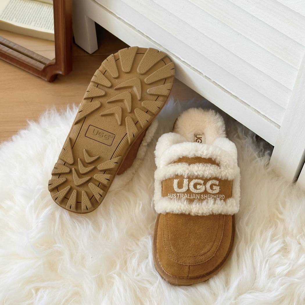 AUSTRALIAN SHEPHERD® UGG Slippers Women Sheepskin Shearling Lined Rilee AS 2089