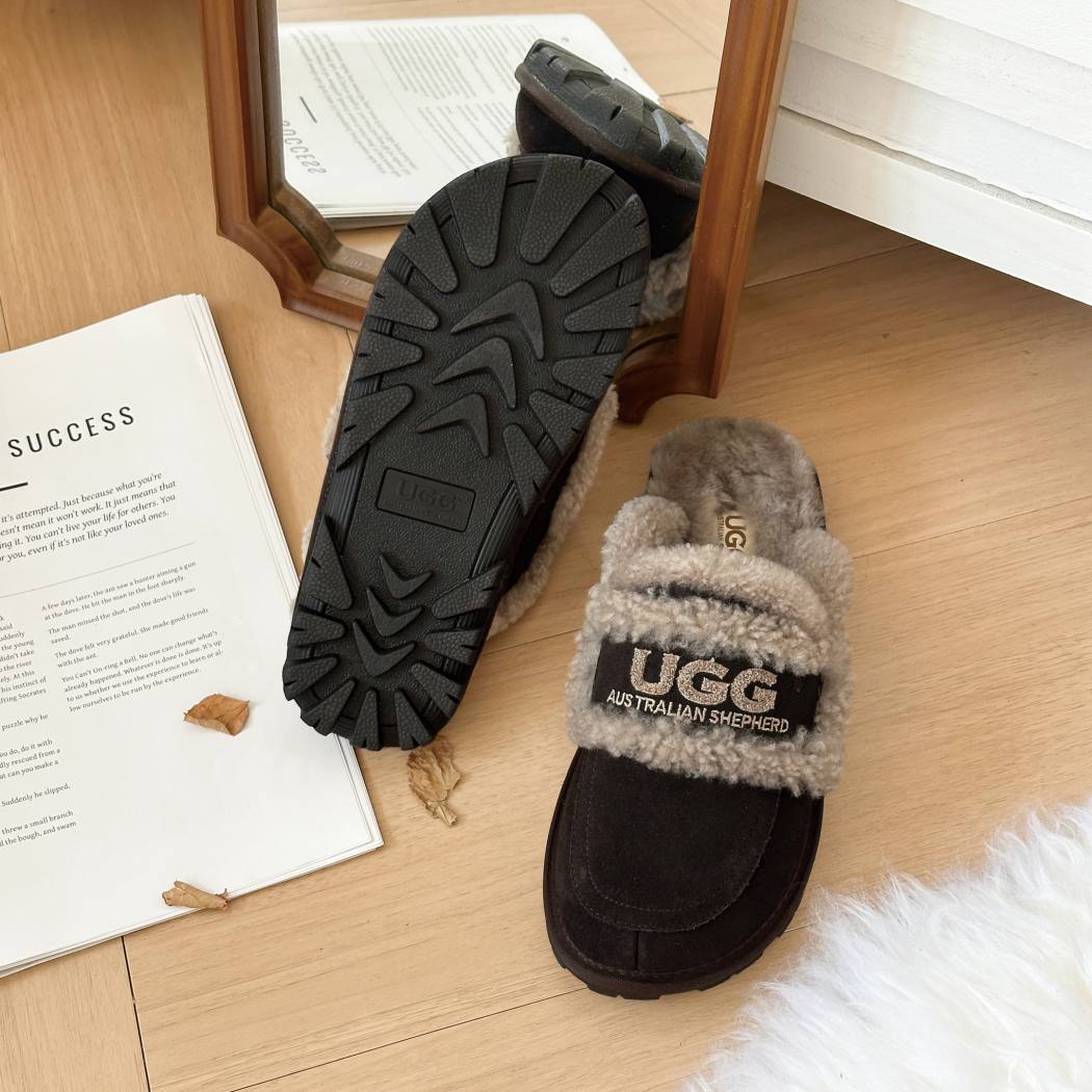 AUSTRALIAN SHEPHERD® UGG Slippers Women Sheepskin Shearling Lined Rilee AS 2089
