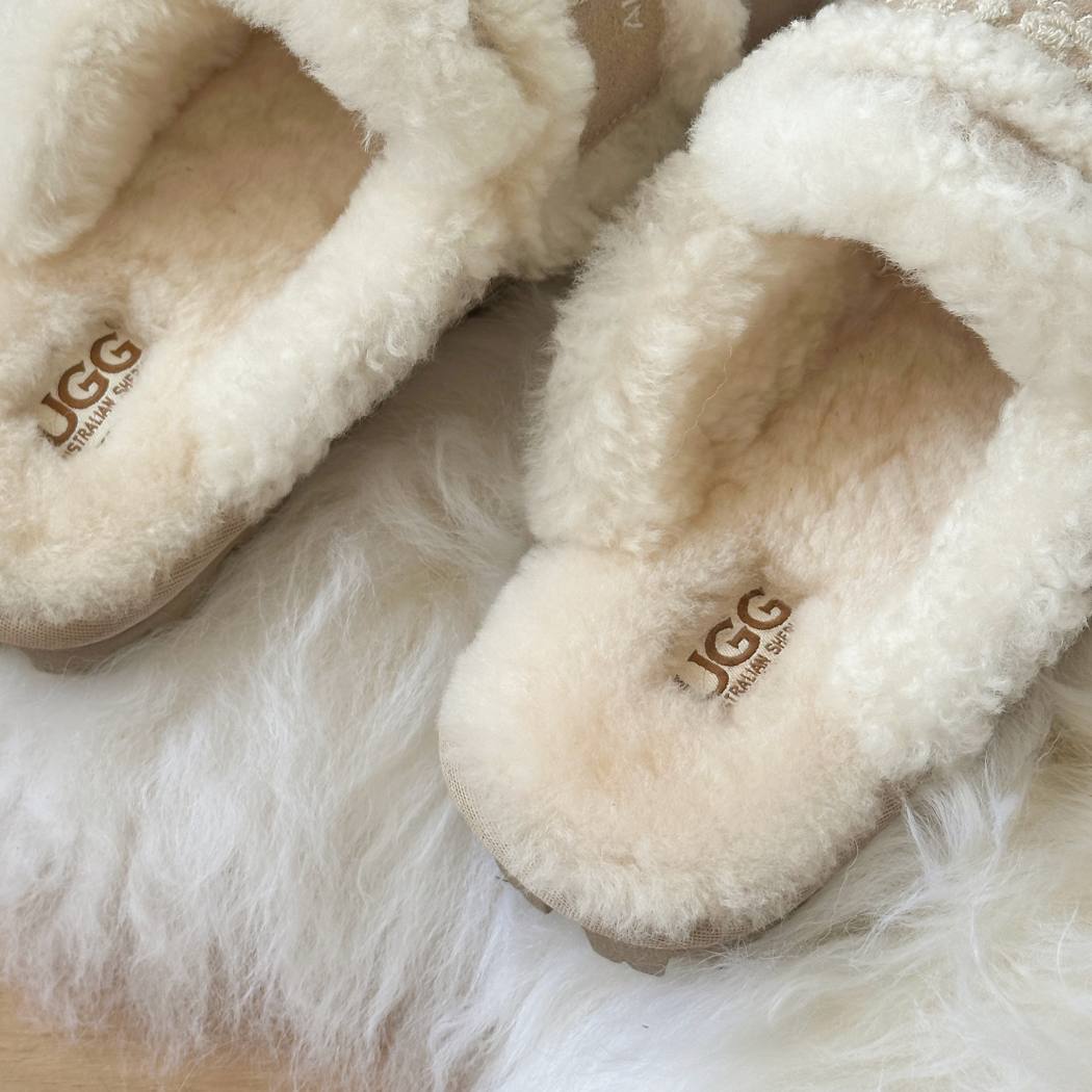 AUSTRALIAN SHEPHERD® UGG Slippers Women Sheepskin Shearling Lined Rilee AS 2089