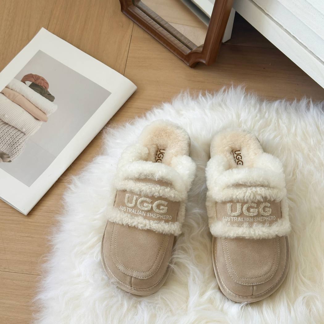 AUSTRALIAN SHEPHERD® UGG Slippers Women Sheepskin Shearling Lined Rilee AS 2089