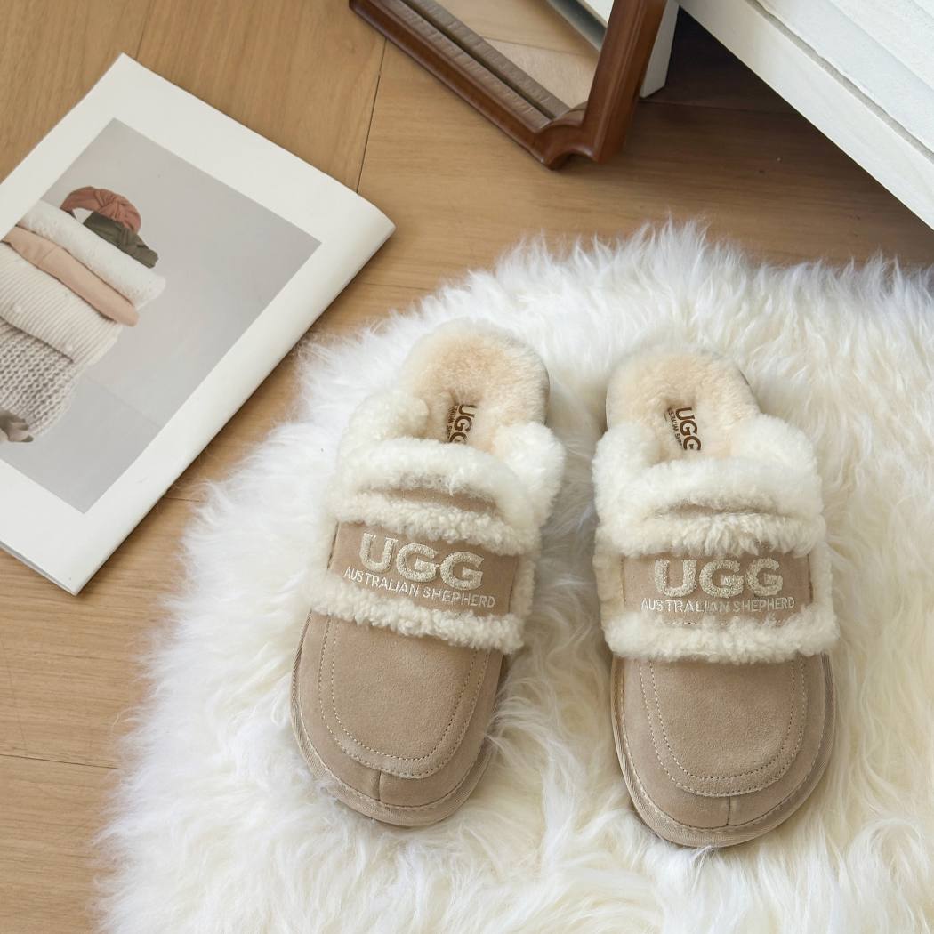 AUSTRALIAN SHEPHERD® UGG Slippers Women Sheepskin Shearling Lined Rilee AS 2089