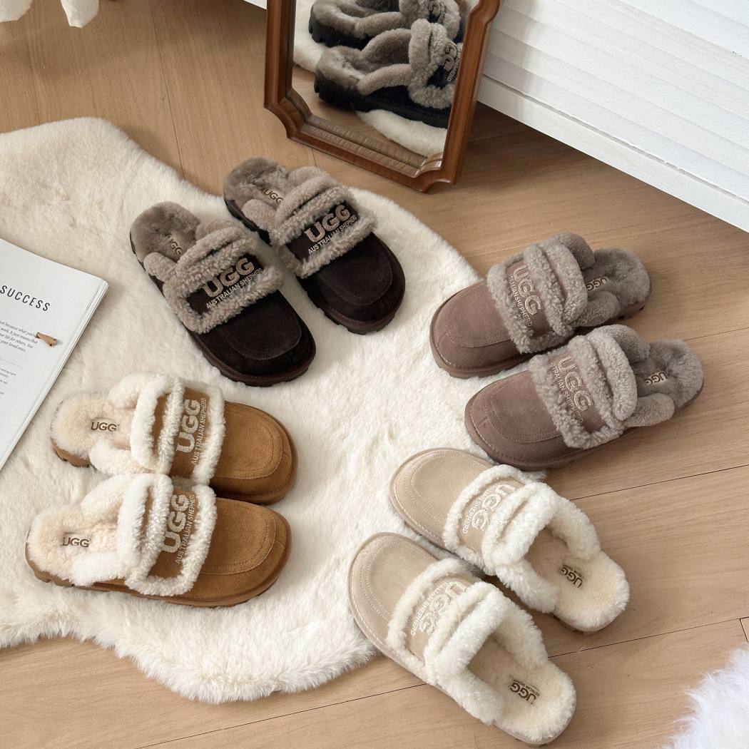 AUSTRALIAN SHEPHERD® UGG Slippers Women Sheepskin Shearling Lined Rilee AS 2089