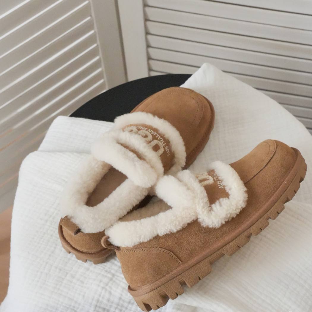 AUSTRALIAN SHEPHERD® UGG Slippers Women Sheepskin Wool Ankle Rilee Loafers AS 2091