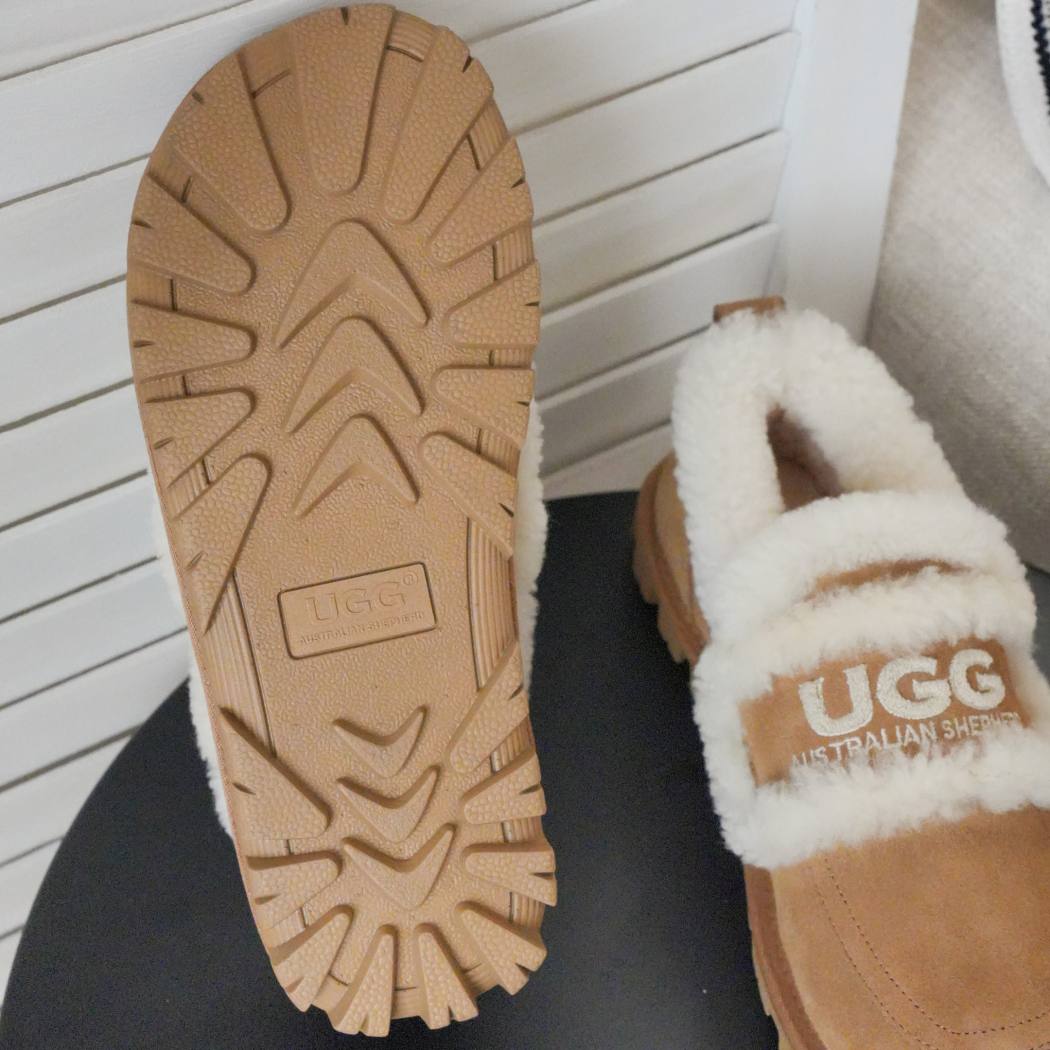 AUSTRALIAN SHEPHERD® UGG Slippers Women Sheepskin Wool Ankle Rilee Loafers AS 2091