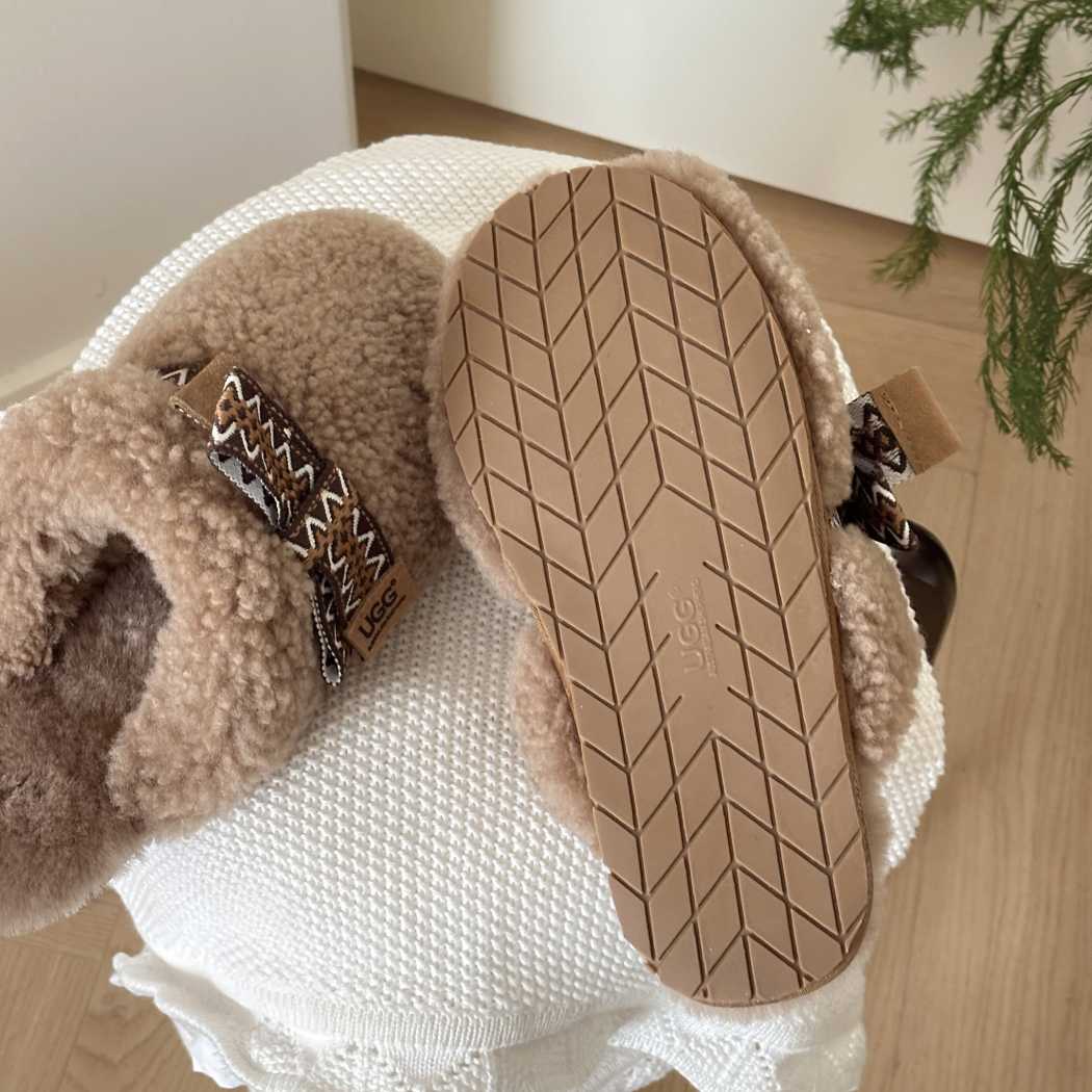 AUSTRALIAN SHEPHERD® UGG Slippers Women Sheepskin Wool Bow Cecil AS 2092