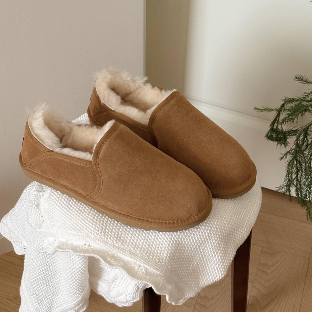 Australian Shepherd® Men's Sheepskin Wool Barn Slippers AS 2098