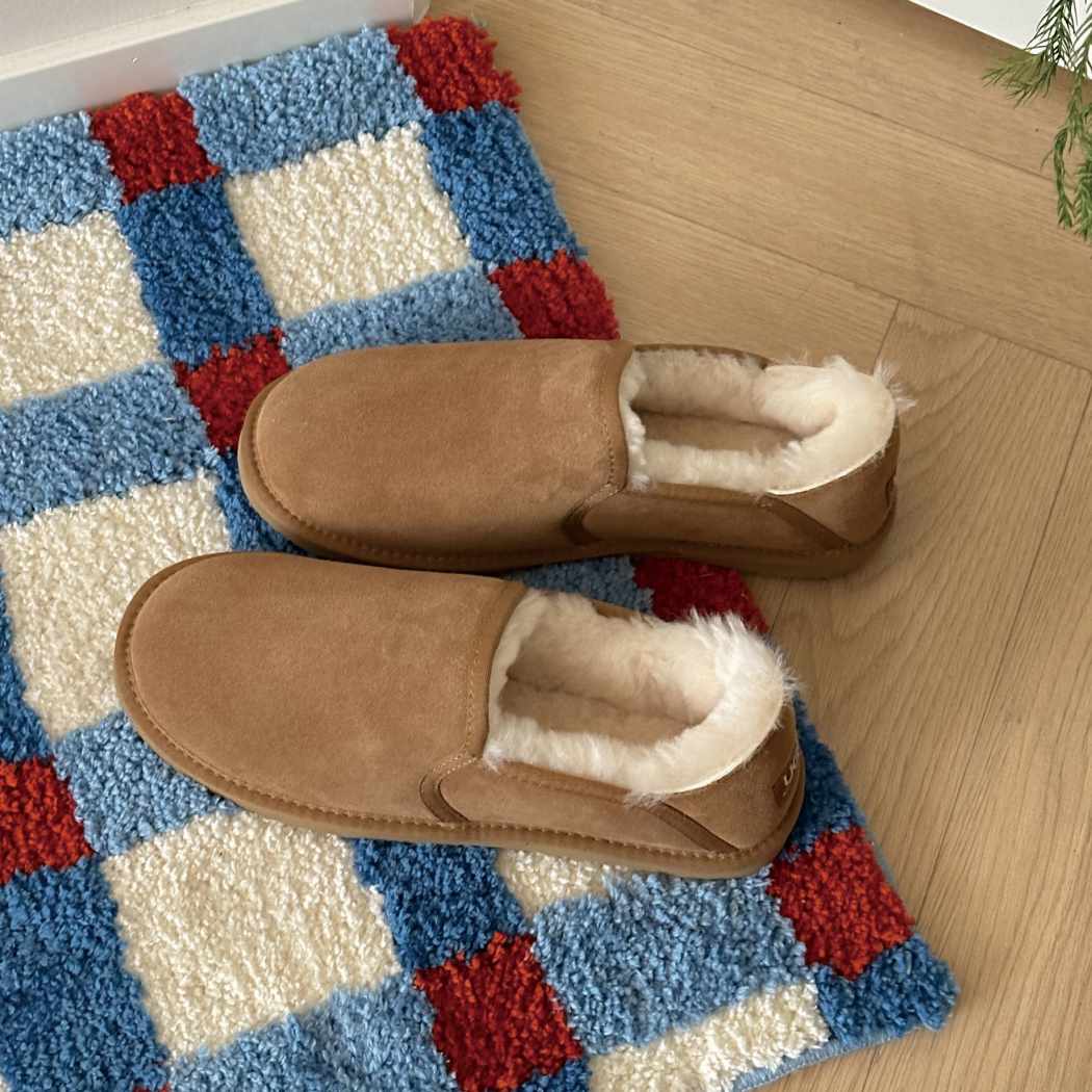 Australian Shepherd® Men's Sheepskin Wool Barn Slippers AS 2098