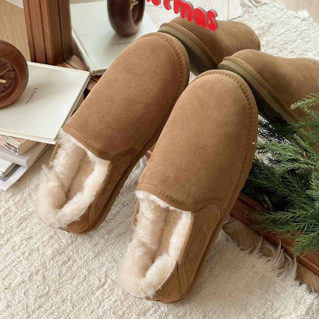 Australian Shepherd® Men's Sheepskin Wool Barn Slippers AS 2098