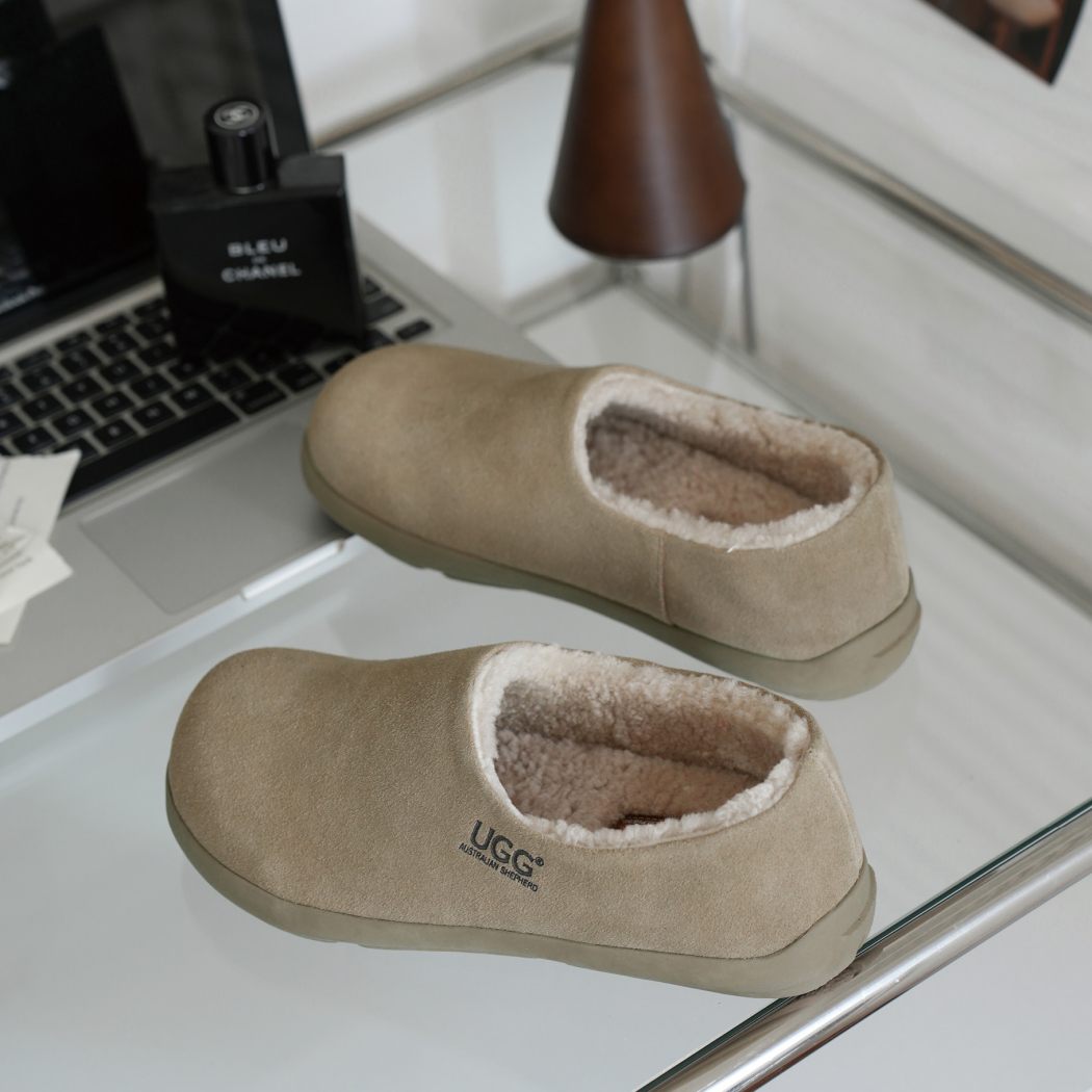 AUSTRALIAN SHEPHERD® Brett Sheepskin Wool Ankle Clog Slippers AS 2100