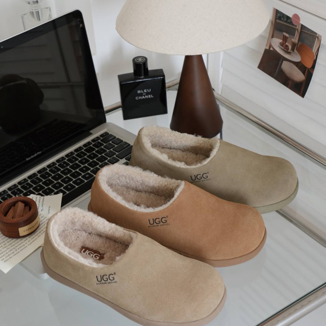 AUSTRALIAN SHEPHERD® Brett Sheepskin Wool Ankle Clog Slippers AS 2100