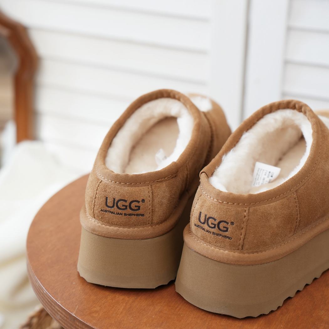 AUSTRALIAN SHEPHERD® UGG Slippers Sheepskin Wool Ankle Platform Carmella AS 2104