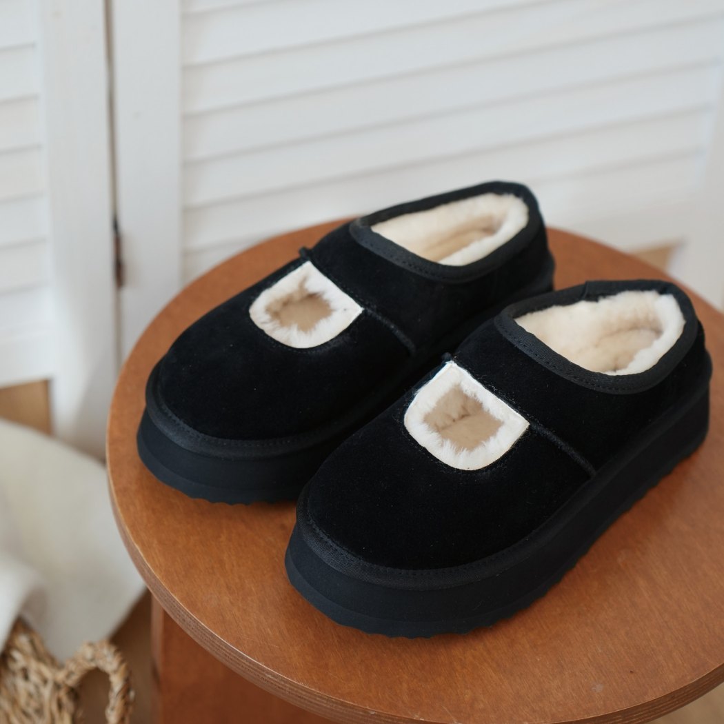 AUSTRALIAN SHEPHERD® UGG Slippers Sheepskin Wool Ankle Platform Carmella AS 2104