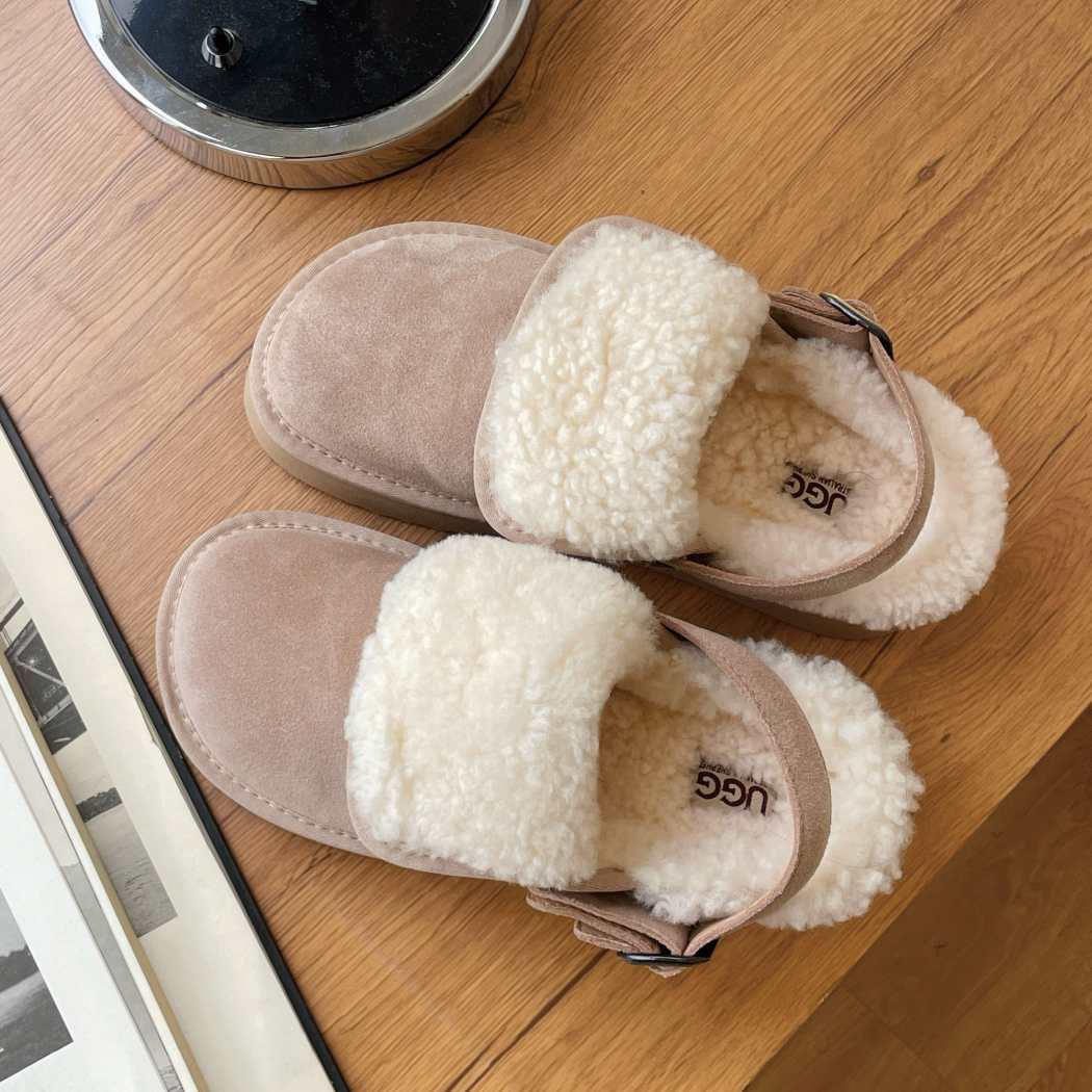 AUSTRALIAN SHEPHERD® 3-Way Style UGG Sheepskin Wool Slingback Platform Slippers Tenley AS 2107