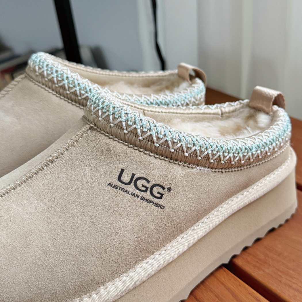 AUSTRALIAN SHEPHERD® UGG Slippers Sheepskin Wool Ankle Platform Tazzy Tay AS 2114