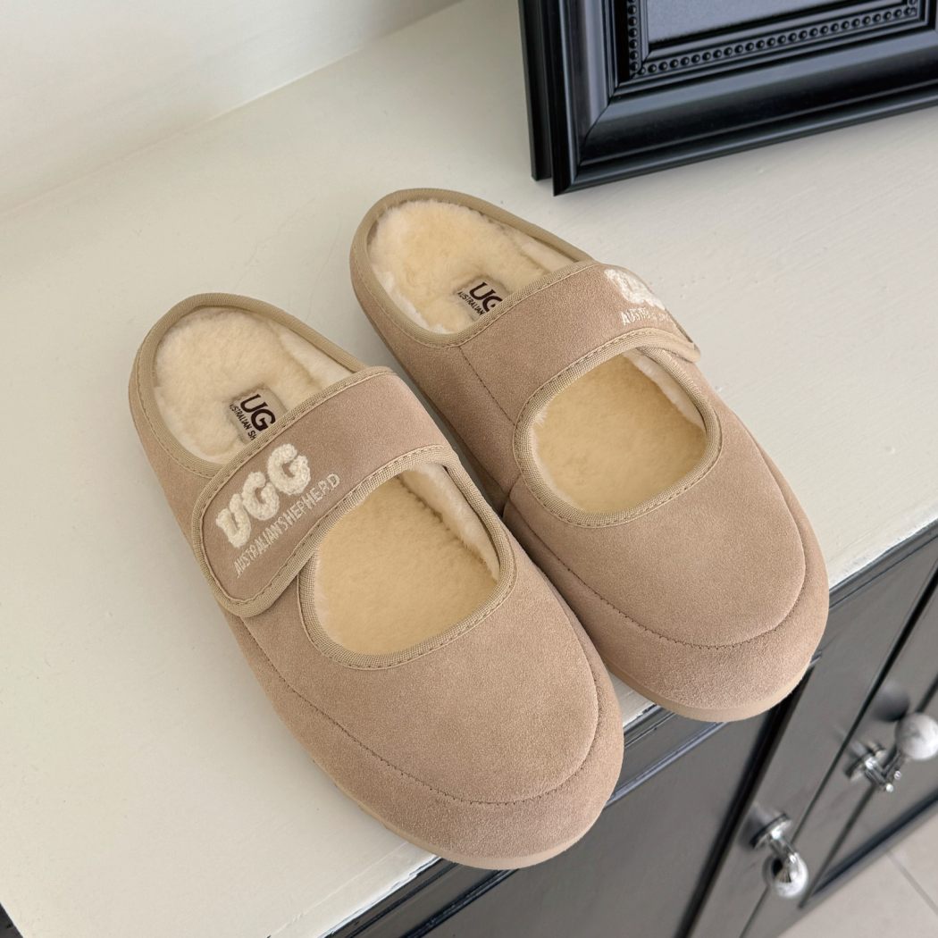 AUSTRALIAN SHEPHERD® Velly Mary Jane Sheepskin Slippers AS 2116