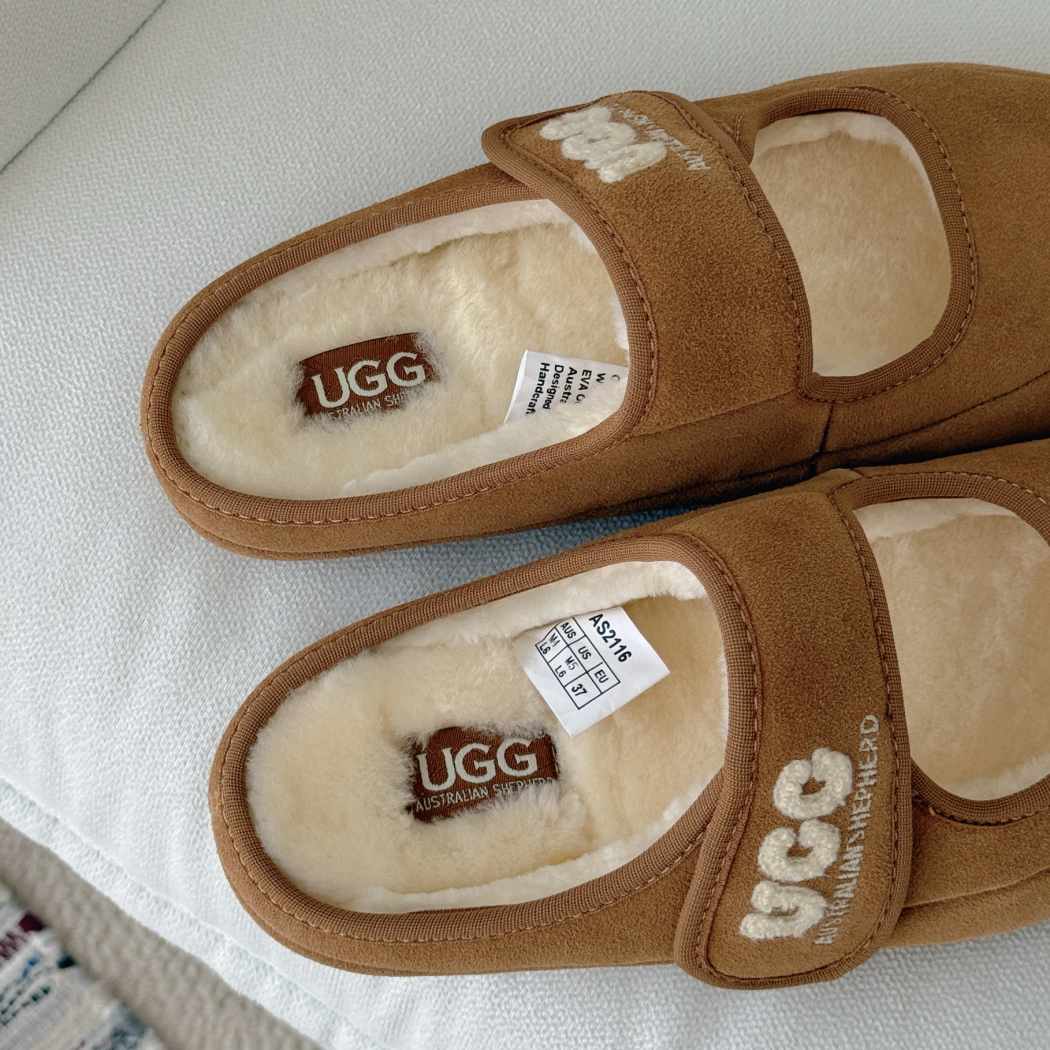 AUSTRALIAN SHEPHERD® Velly Mary Jane Sheepskin Slippers AS 2116