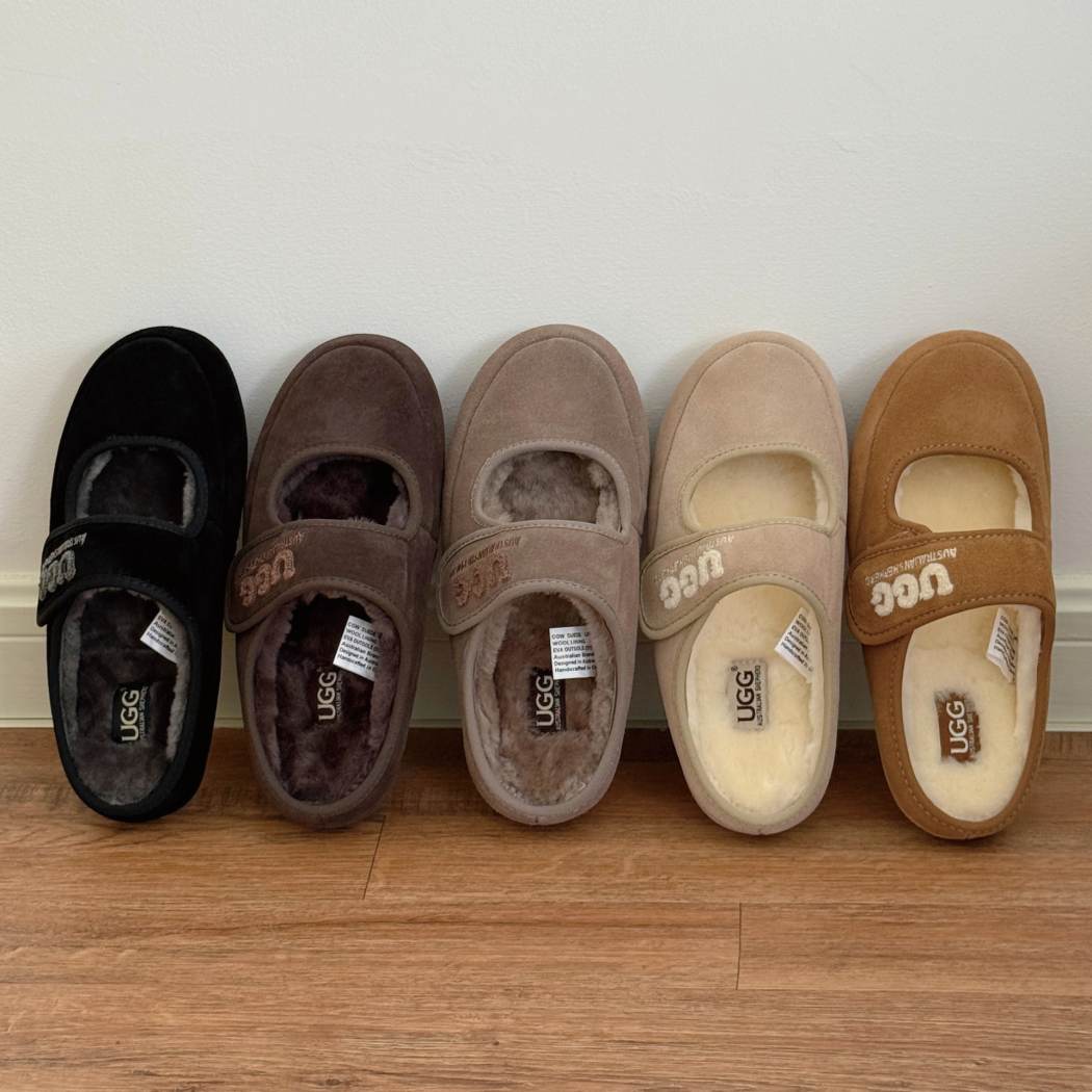 AUSTRALIAN SHEPHERD® Velly Mary Jane Sheepskin Slippers AS 2116
