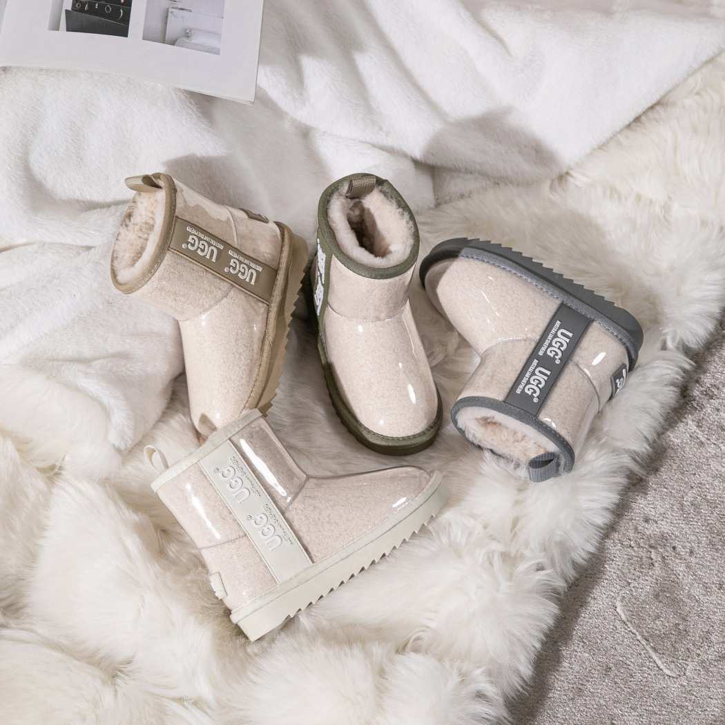 AUSTRALIAN SHEPHERD® UGG Boots Kids Clear Waterproof Shearling Coated Classic AS 3032K