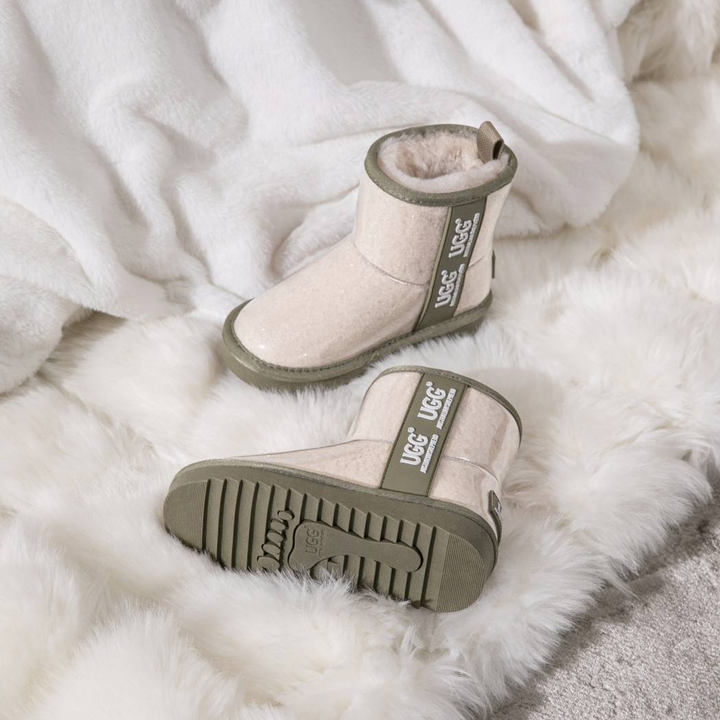 AUSTRALIAN SHEPHERD® UGG Boots Kids Clear Waterproof Shearling Coated Classic AS 3032K