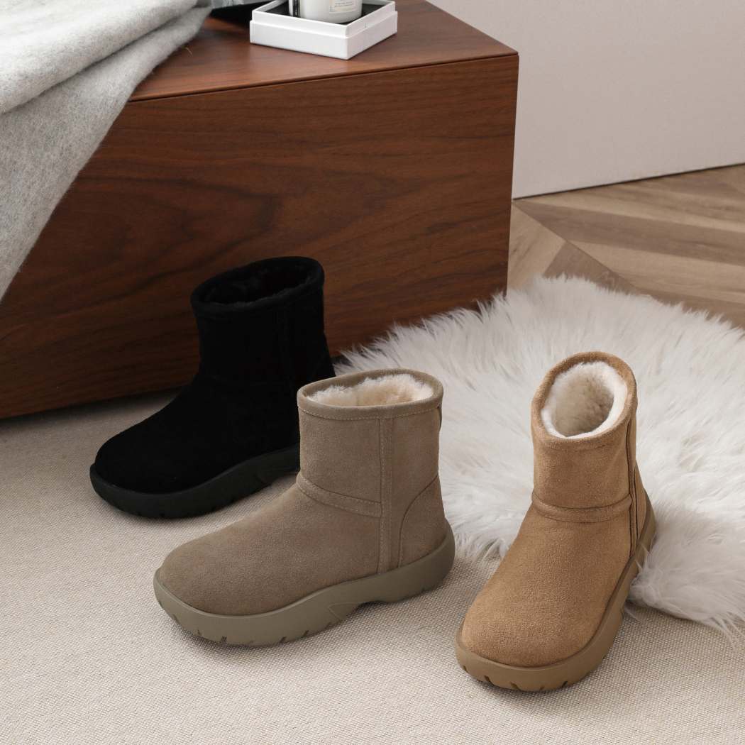 AUSTRALIAN SHEPHERD® UGG Boots Sheepskin Wool Mid Calf Chunky Short Classic Salma AS 3071