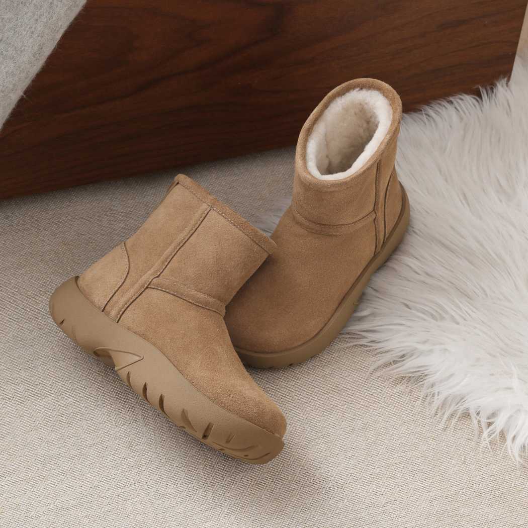 AUSTRALIAN SHEPHERD® UGG Boots Sheepskin Wool Mid Calf Chunky Short Classic Salma AS 3071