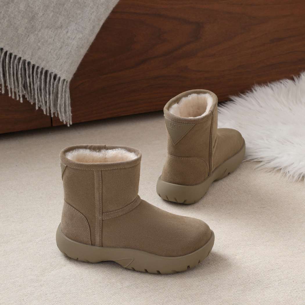 AUSTRALIAN SHEPHERD® UGG Boots Sheepskin Wool Mid Calf Chunky Short Classic Salma AS 3071