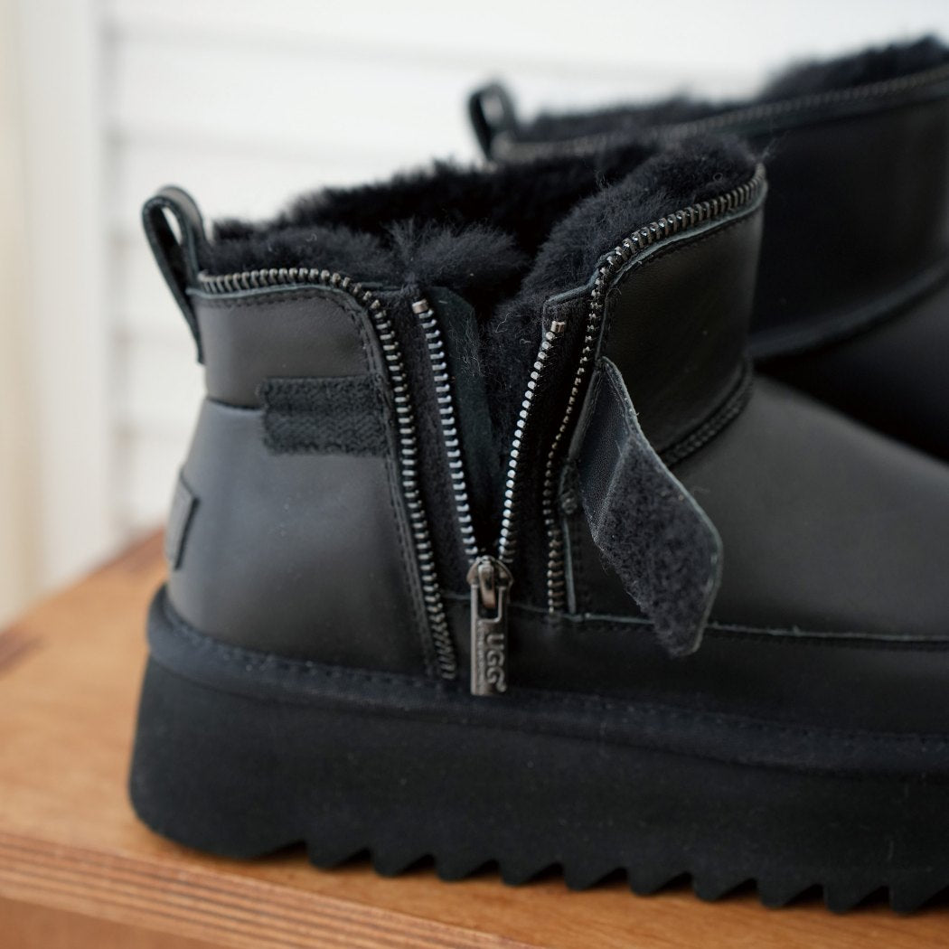 AUSTRALIAN SHEPHERD® UGG Boots Sheepskin Wool Zipper Ankle Platform Arya AS 3076