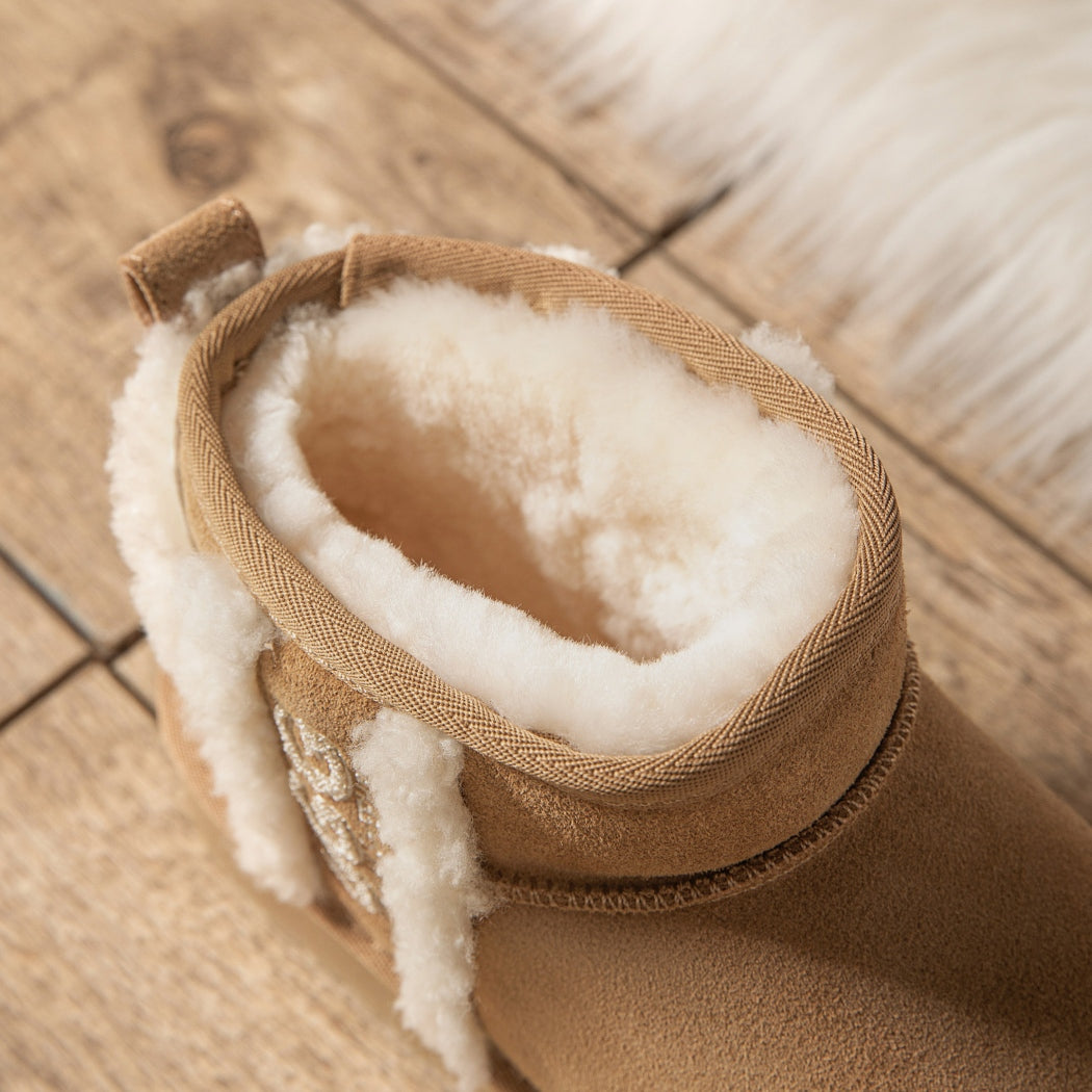 AUSTRALIAN SHEPHERD® UGG Boots Sheepskin Wool Shearling Lined Ankle Ultra Mini Darby AS 3077