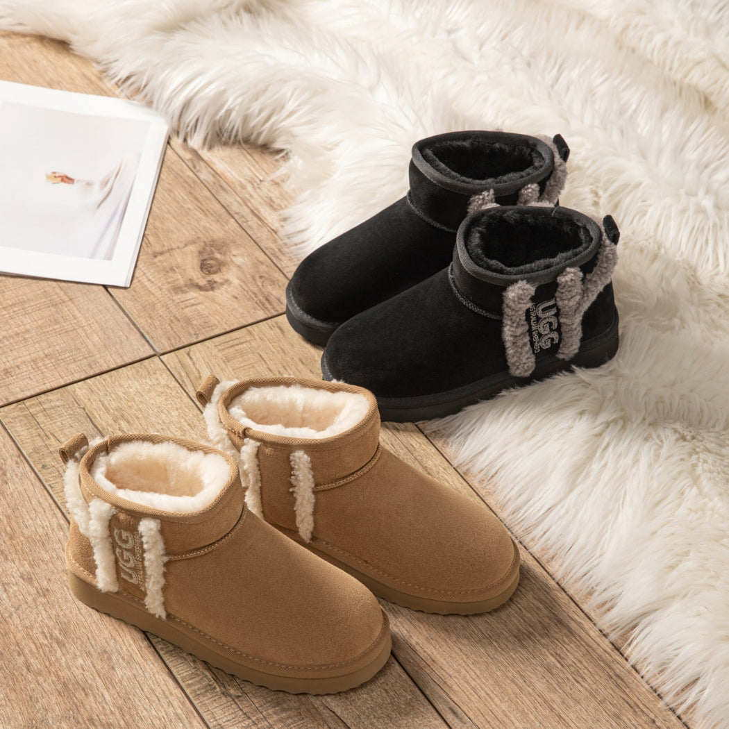 AUSTRALIAN SHEPHERD® UGG Boots Sheepskin Wool Shearling Lined Ankle Ultra Mini Darby AS 3077