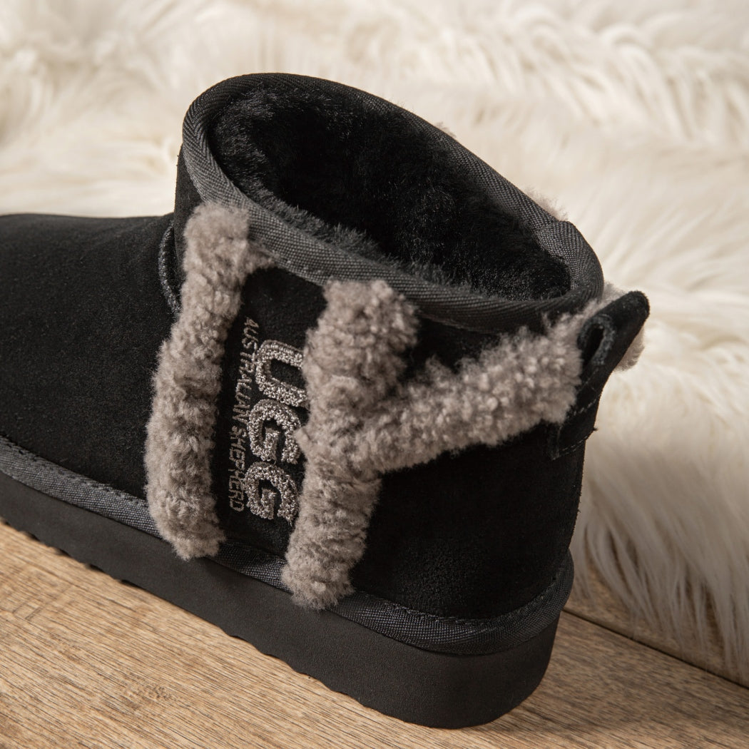 AUSTRALIAN SHEPHERD® UGG Boots Sheepskin Wool Shearling Lined Ankle Ultra Mini Darby AS 3077
